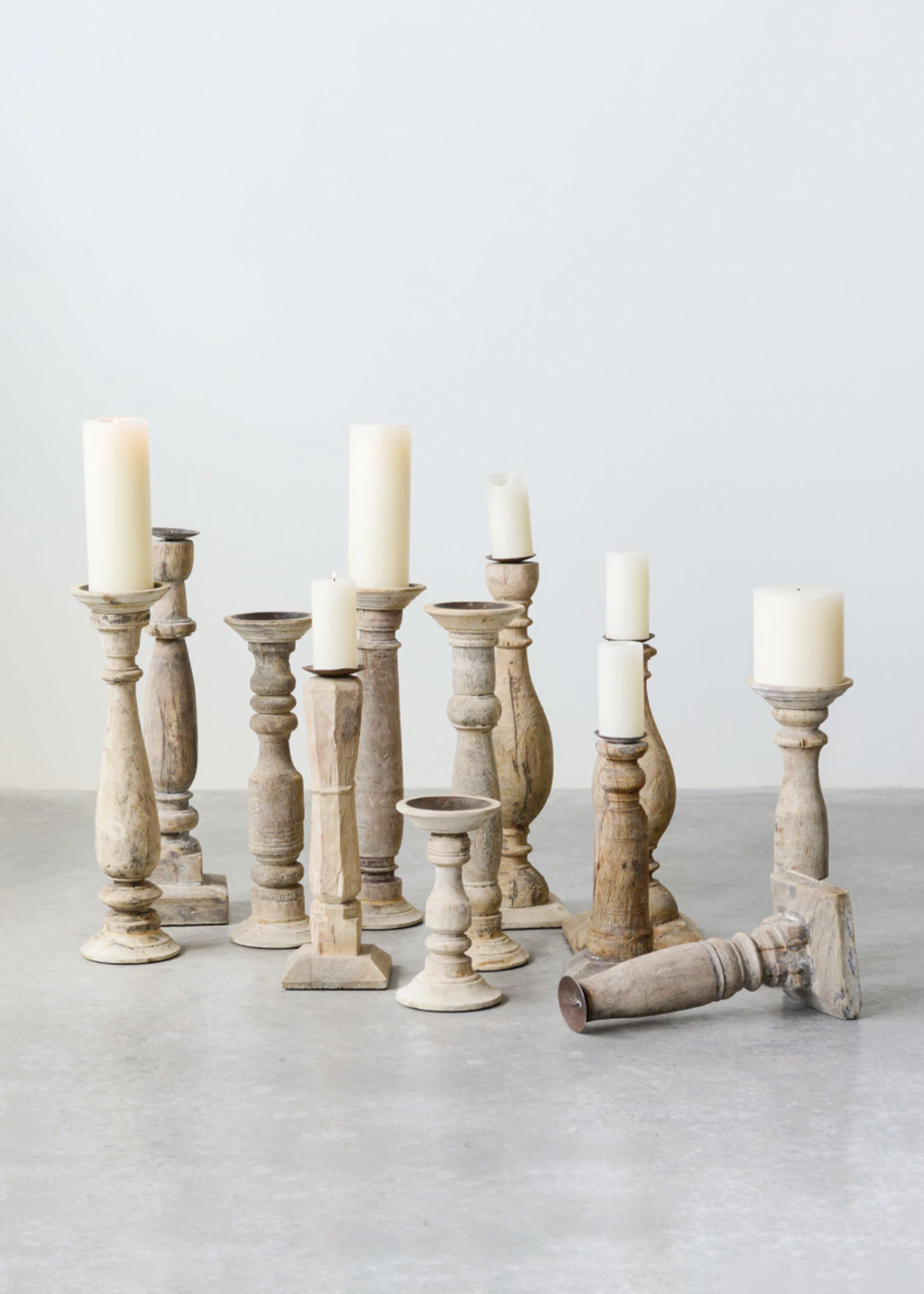 Wood & Metal Candle Holder | M