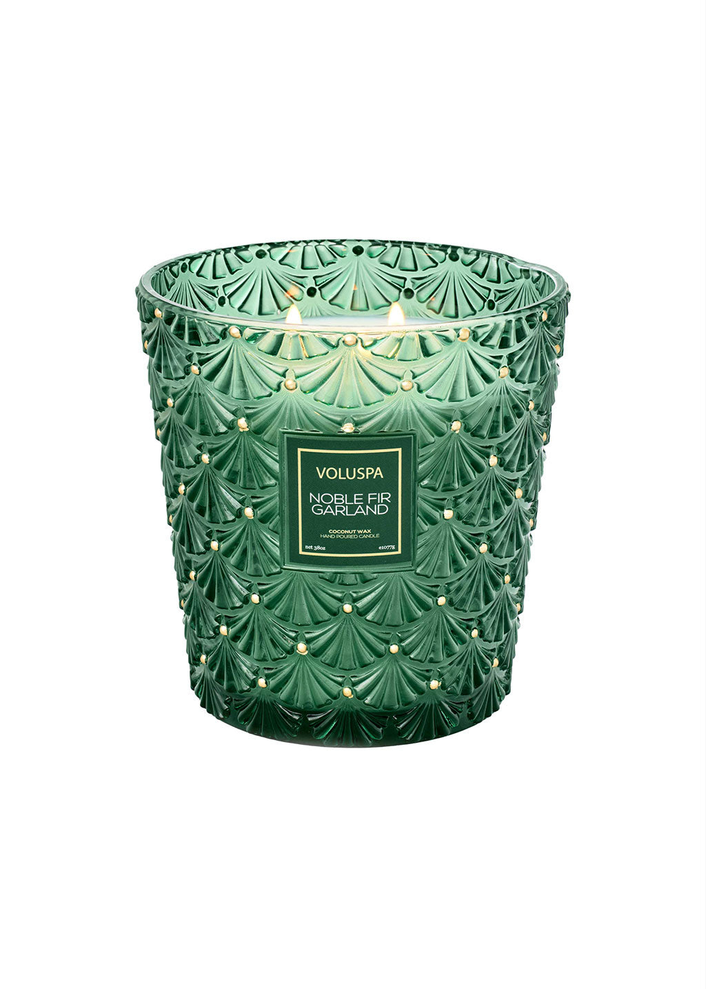 Noble Fir Garland 3W Hearth Candle