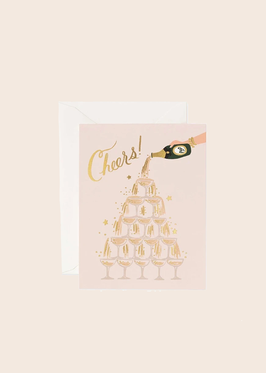 Champagne Tower Cheers Card