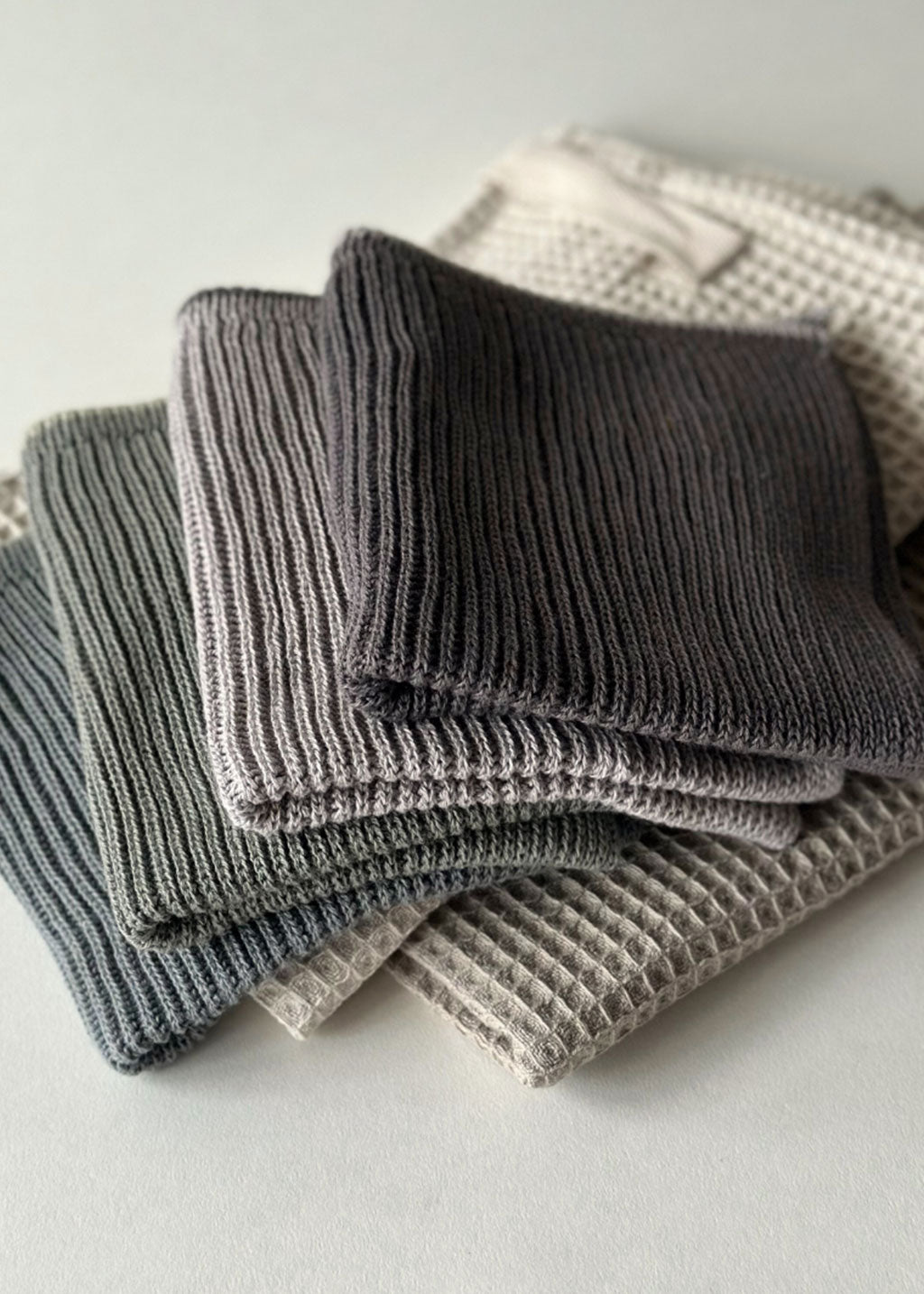 Knitted Dishcloth | Flint Gray