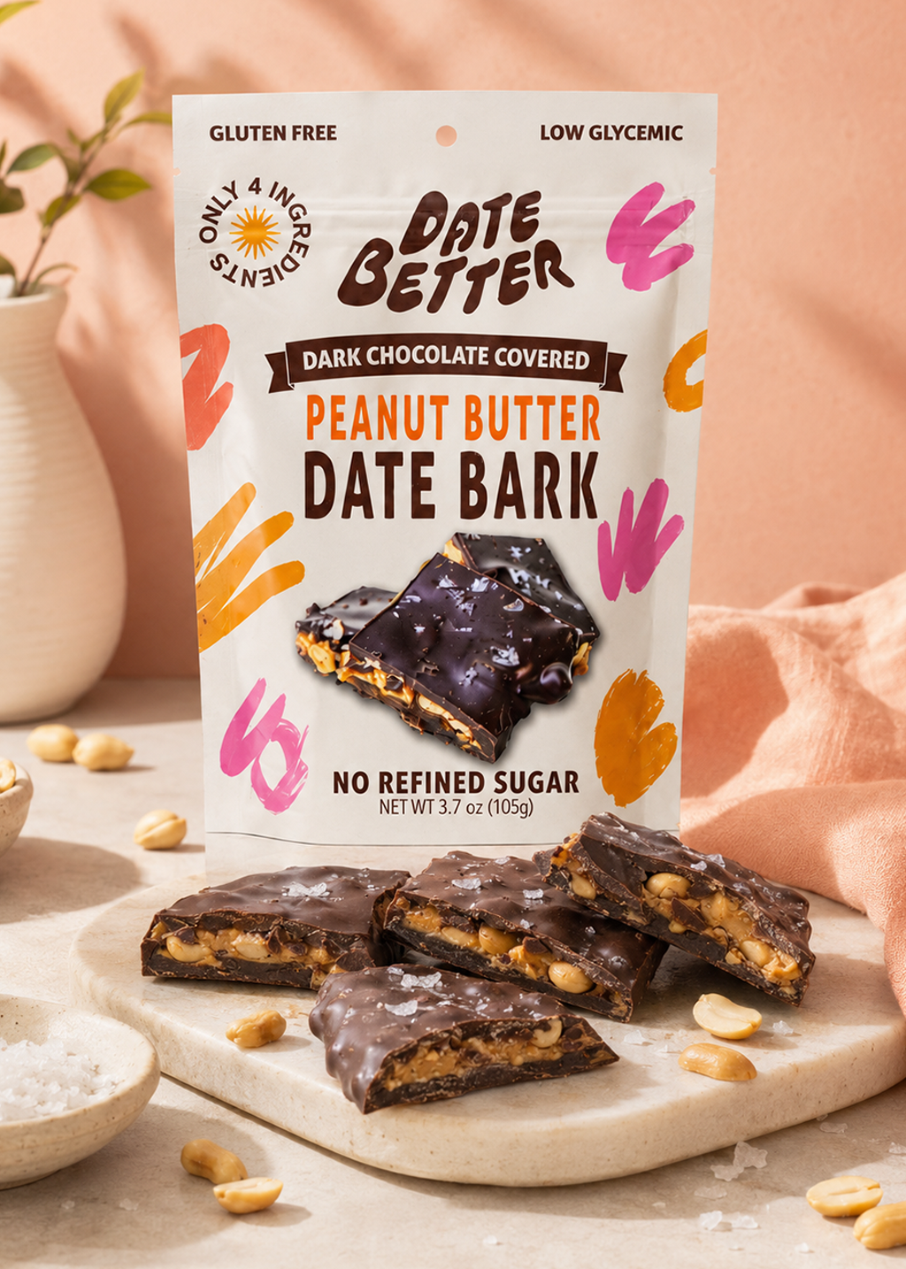 Peanut Date Bark