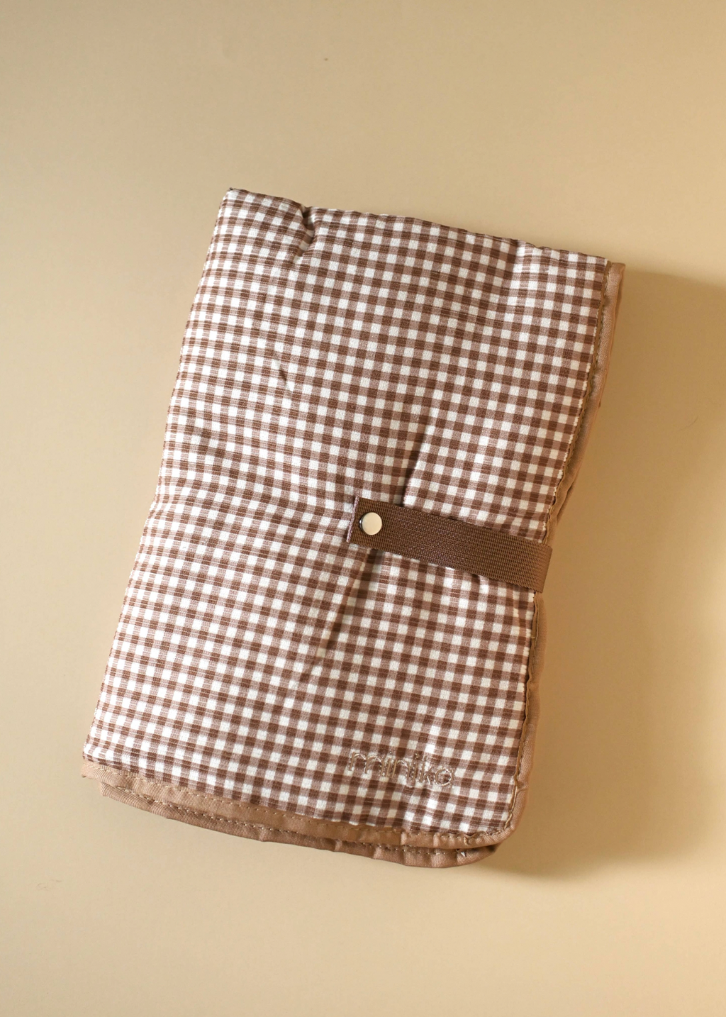 Minika Diaper Bag | Vichy Brown Gingham