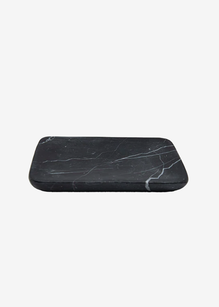 Lothantique Black Marble Round Edge Soap Dish