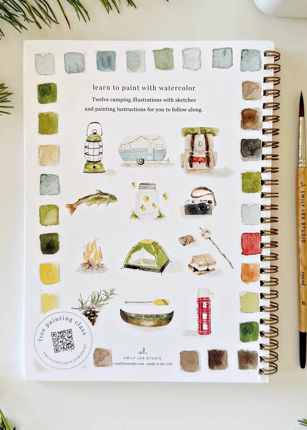 Watercolor Workbook | Camping
