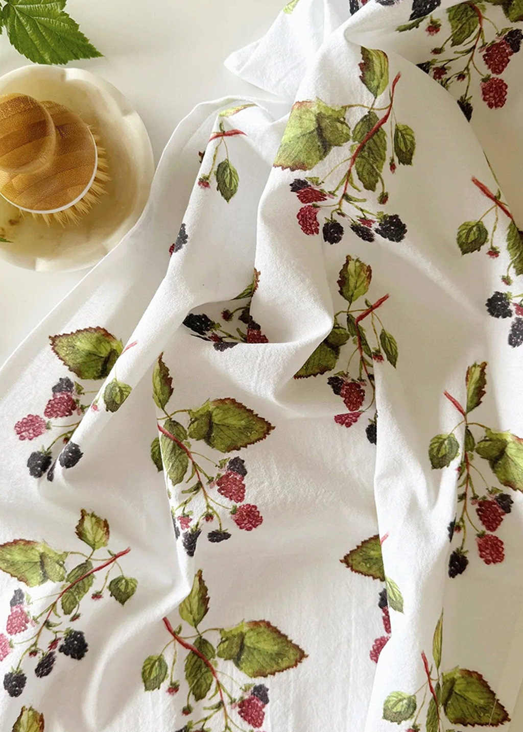 Blackberry cotton flour sack tea towel