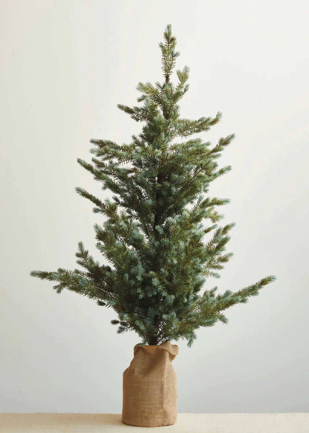 Faux Spruce Tree in Burlap