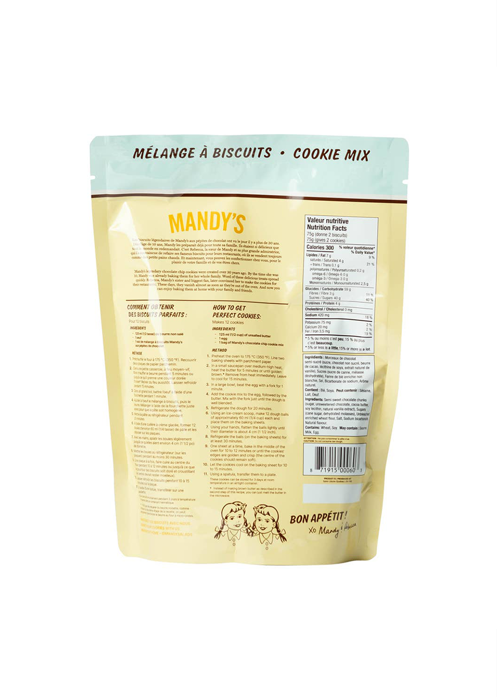 Mandy's Chocolate Chip Cookie Mix