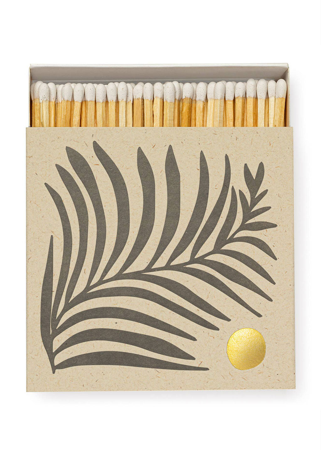 White Fern Square Matchbox