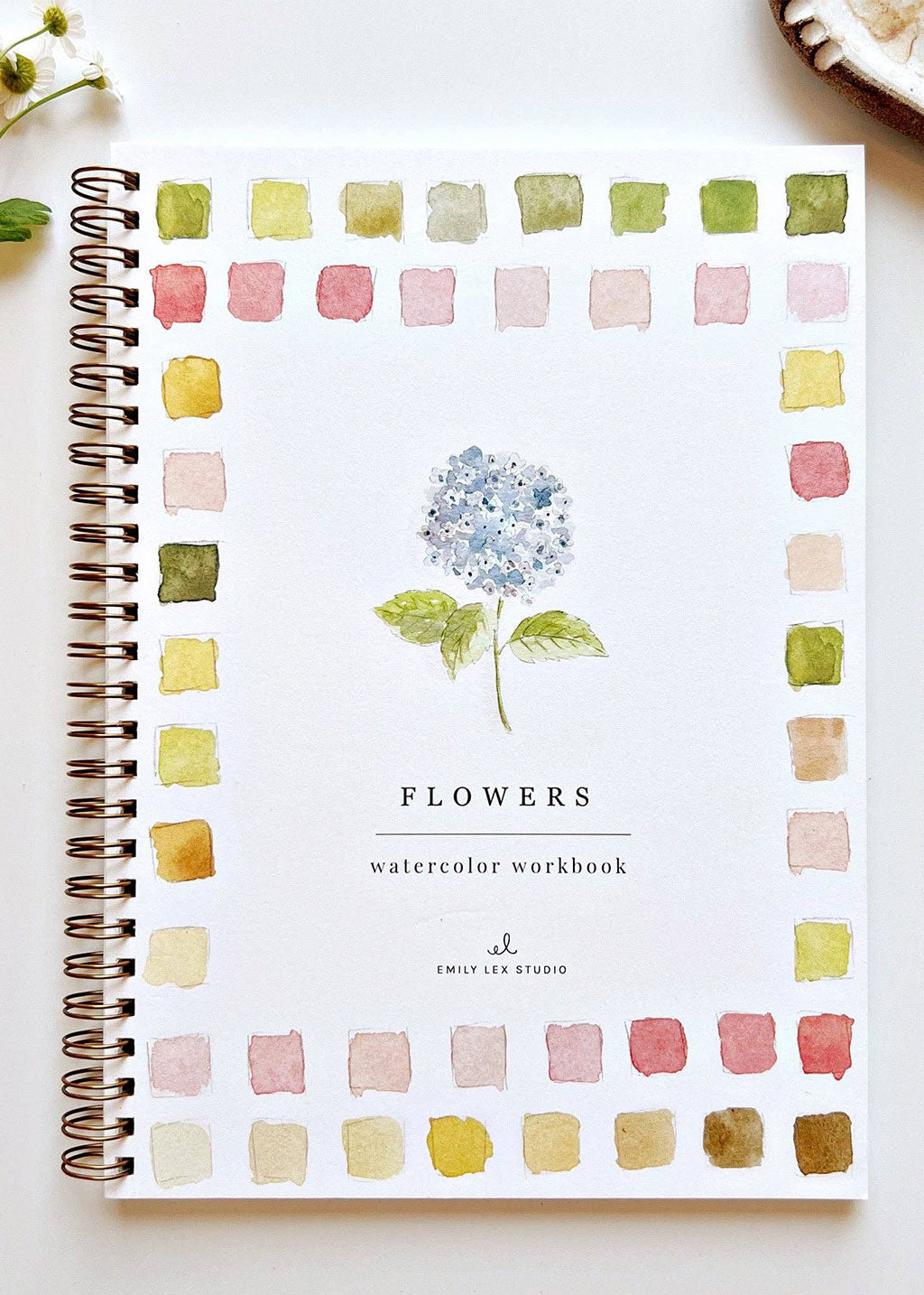 Flowers Watercolor Workbook