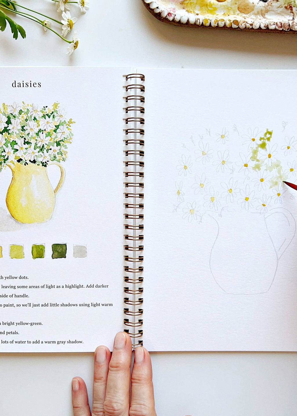 Flowers Watercolor Workbook