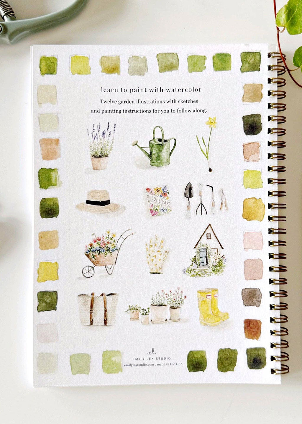 Garden Watercolor Workbook