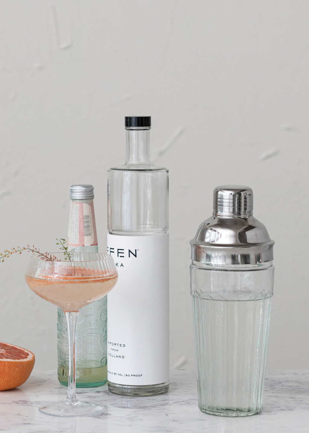 20oz Stainless Steel & Glass Cocktail Shaker