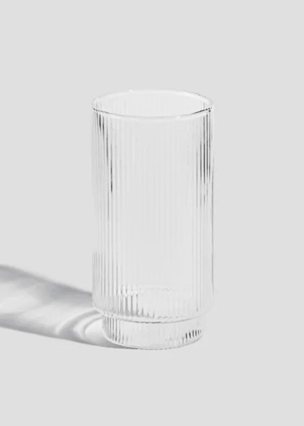 Tall Ridged Glassware