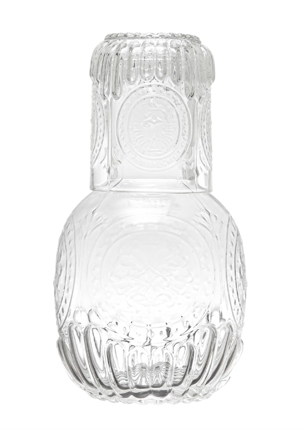 Creative Co-Op | Pressed Glass Carafe Set