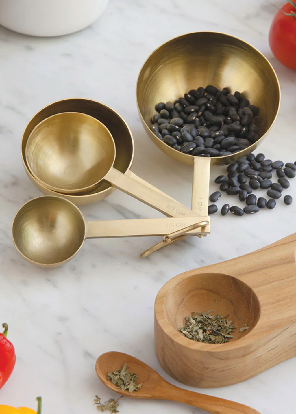 Acadia Measuring Cups Gold