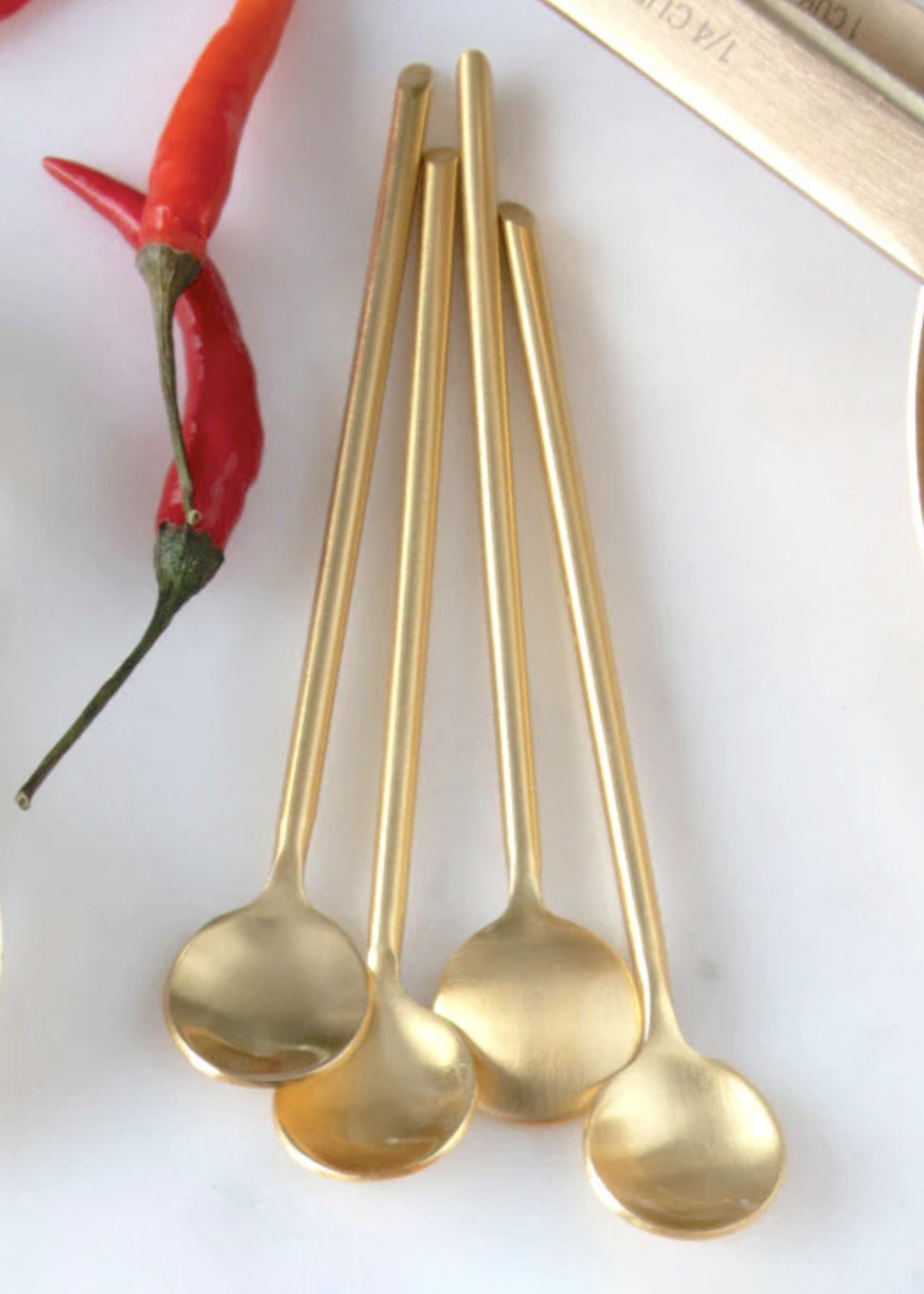 Gold Thin Mini Spoon