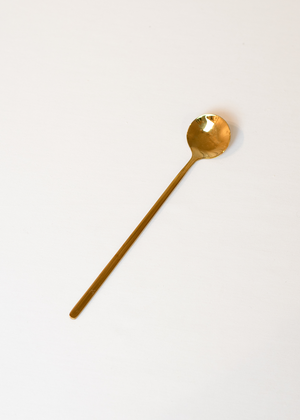 Gold Metal Spoon 6.7"