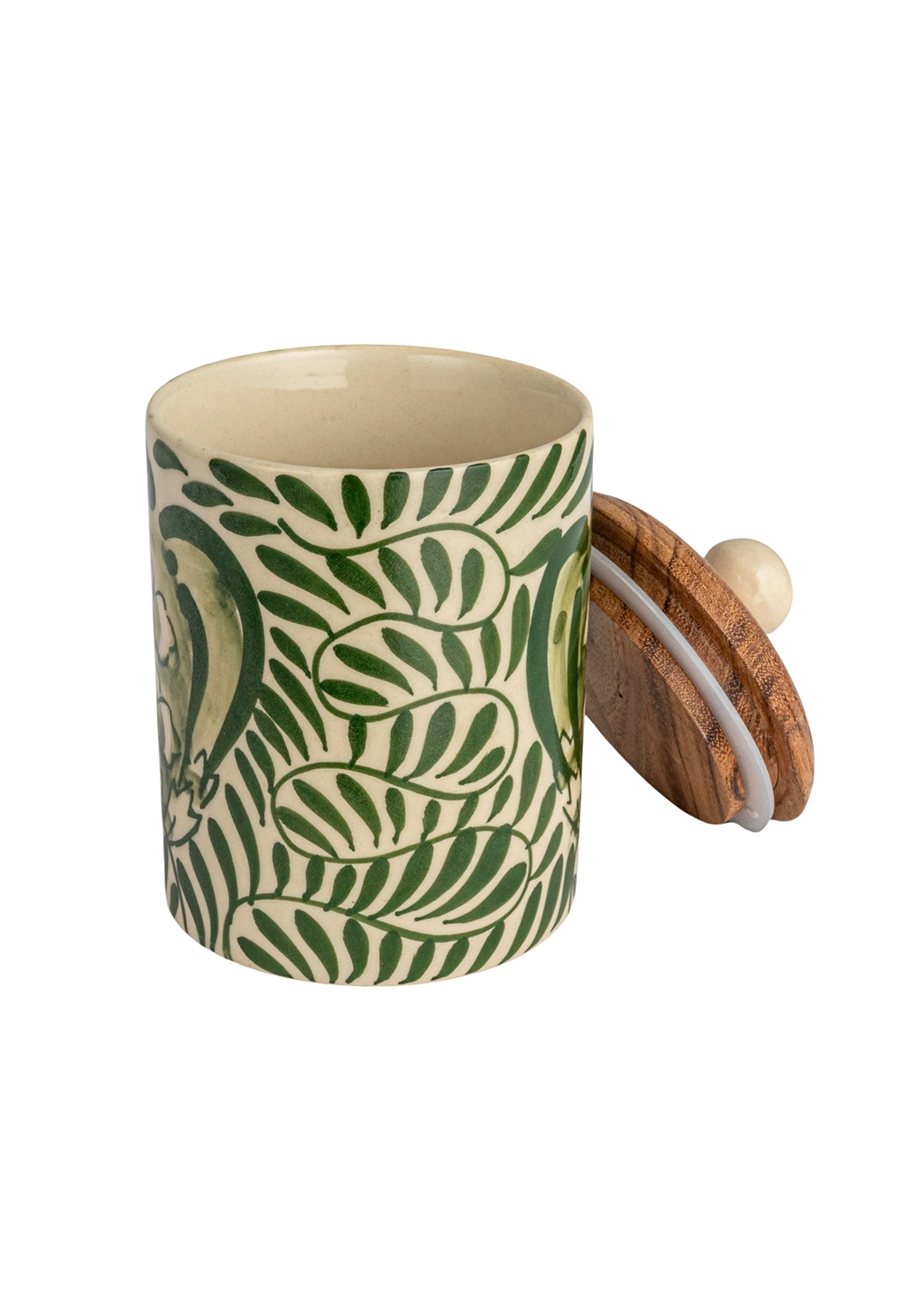 Botanical Stoneware Canister