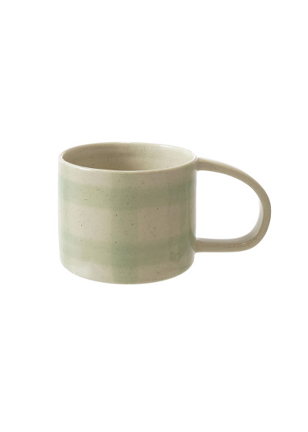 12oz Grid Pattern Mug | Green