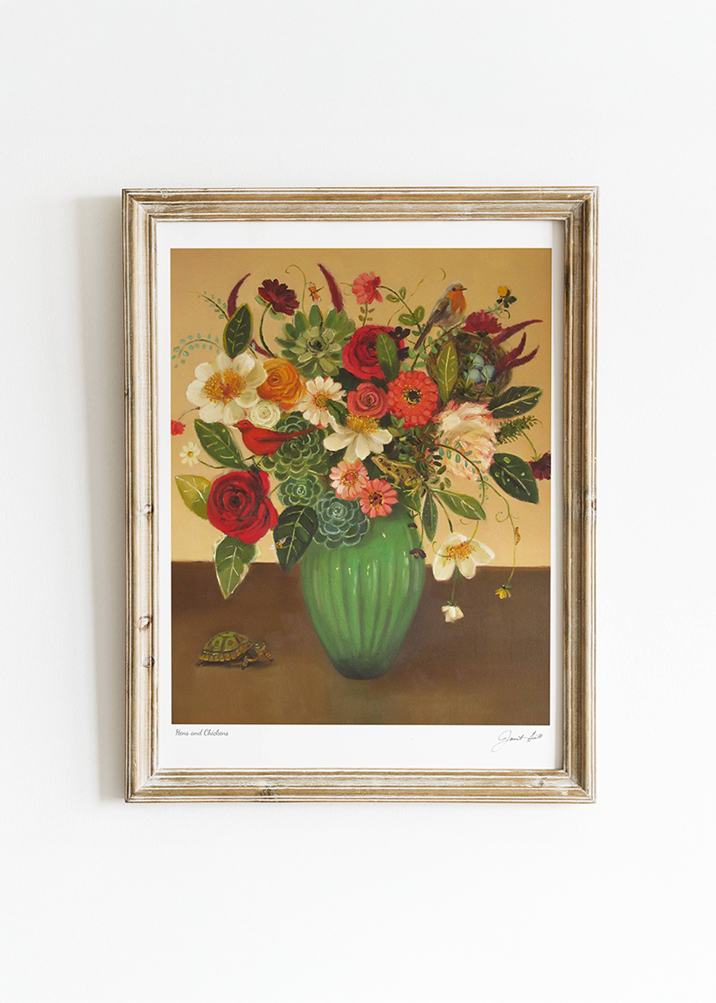 Hens & Chickens Art Print 8.5x11