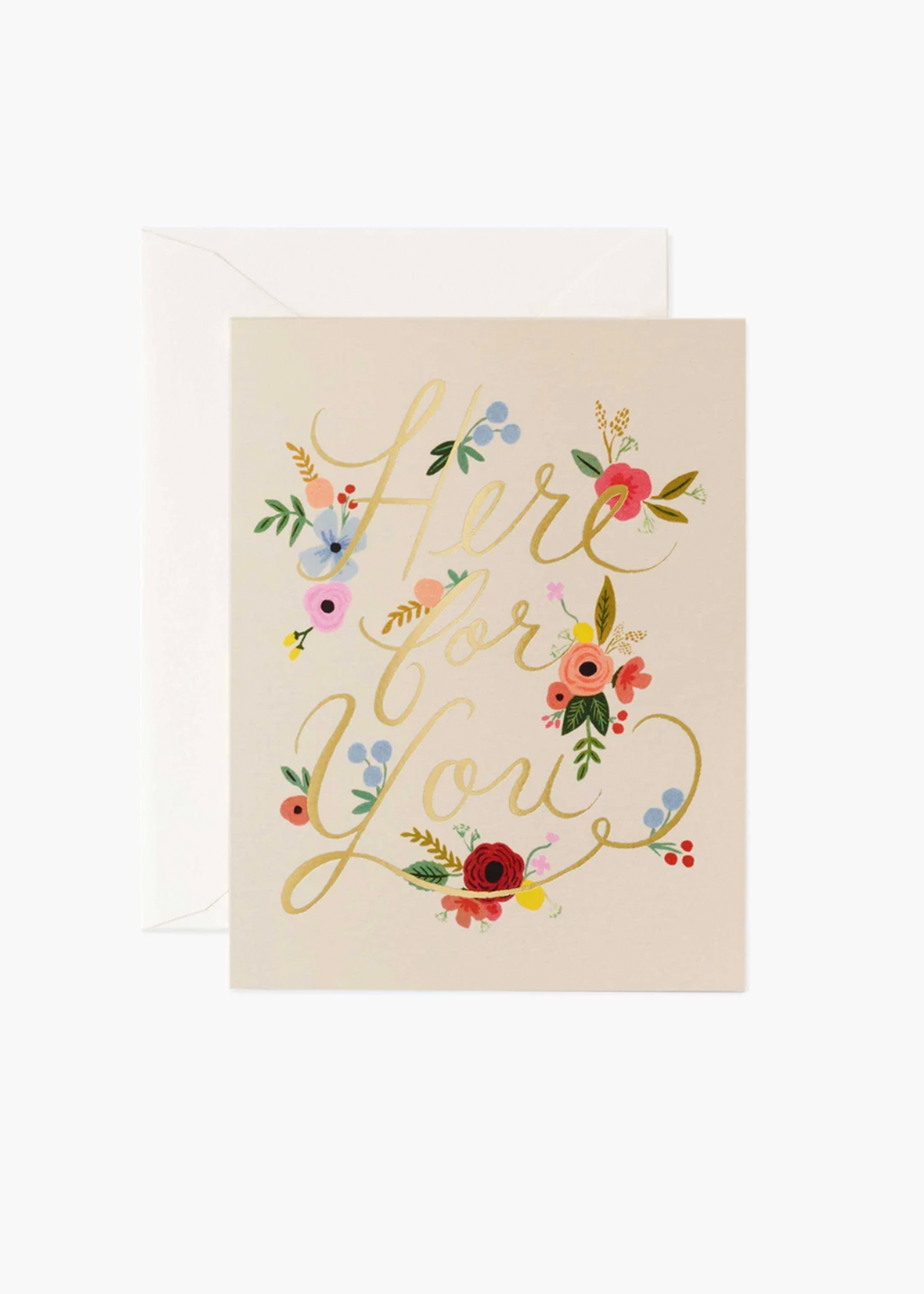 Floral Here For You Card