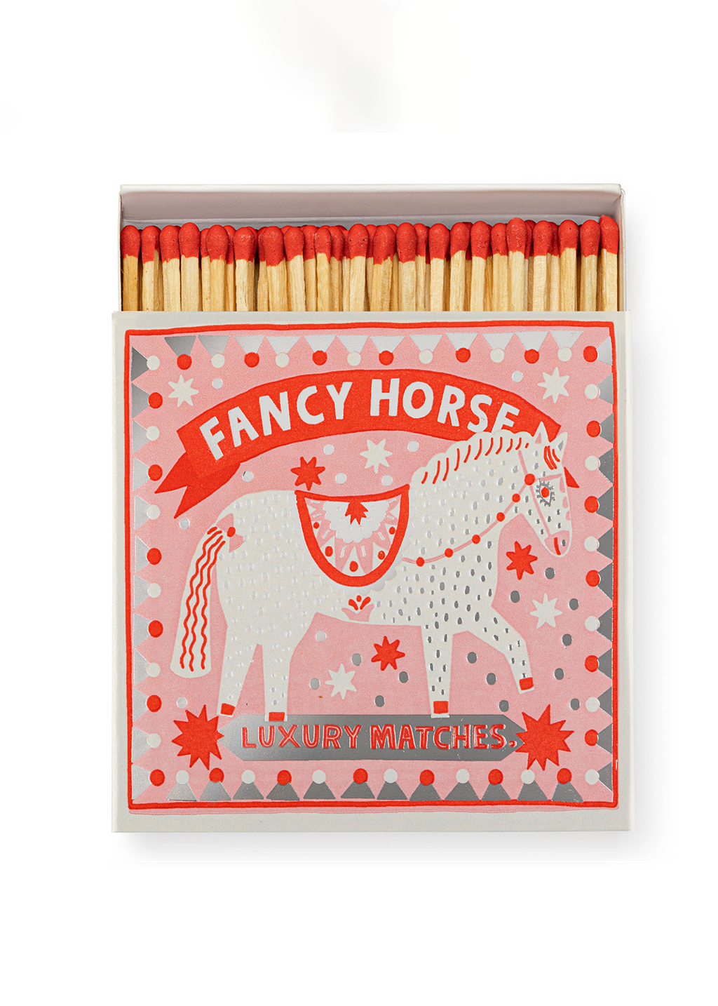 Fancy Horse Luxury Matches Square Matchbox