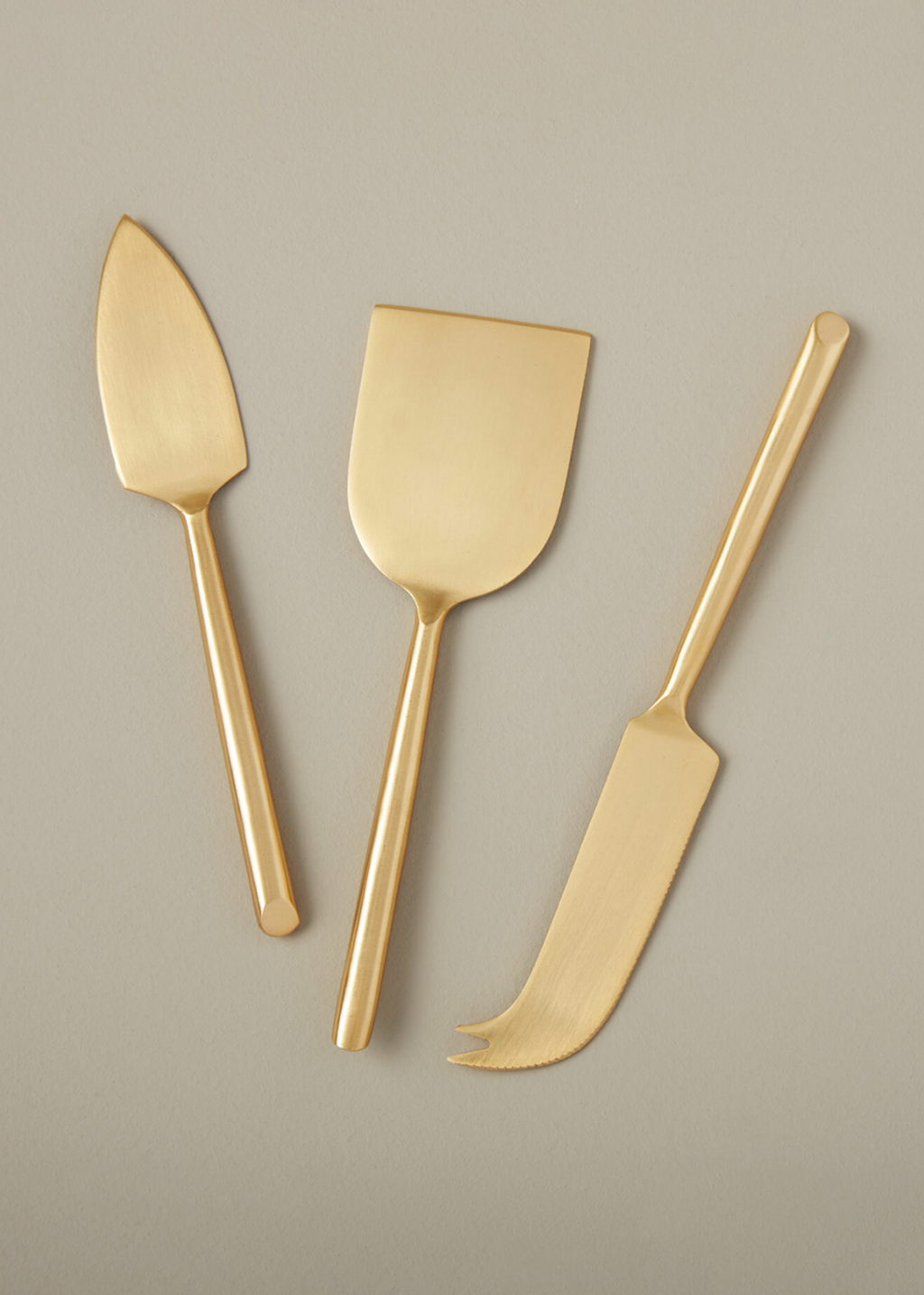 Matte Gold Cheese Set