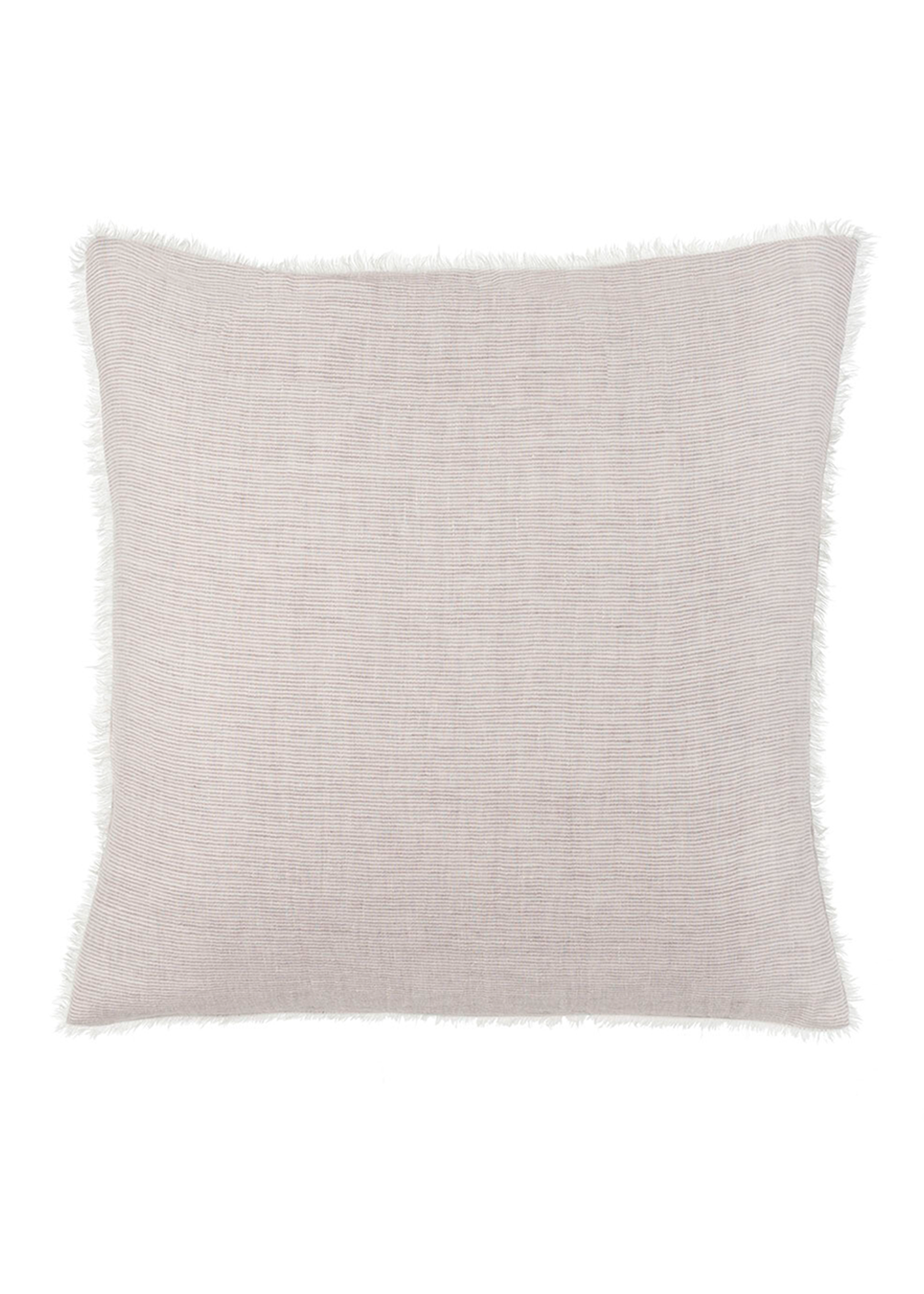 24x24 Lina Linen Pillow | Grey Stripe