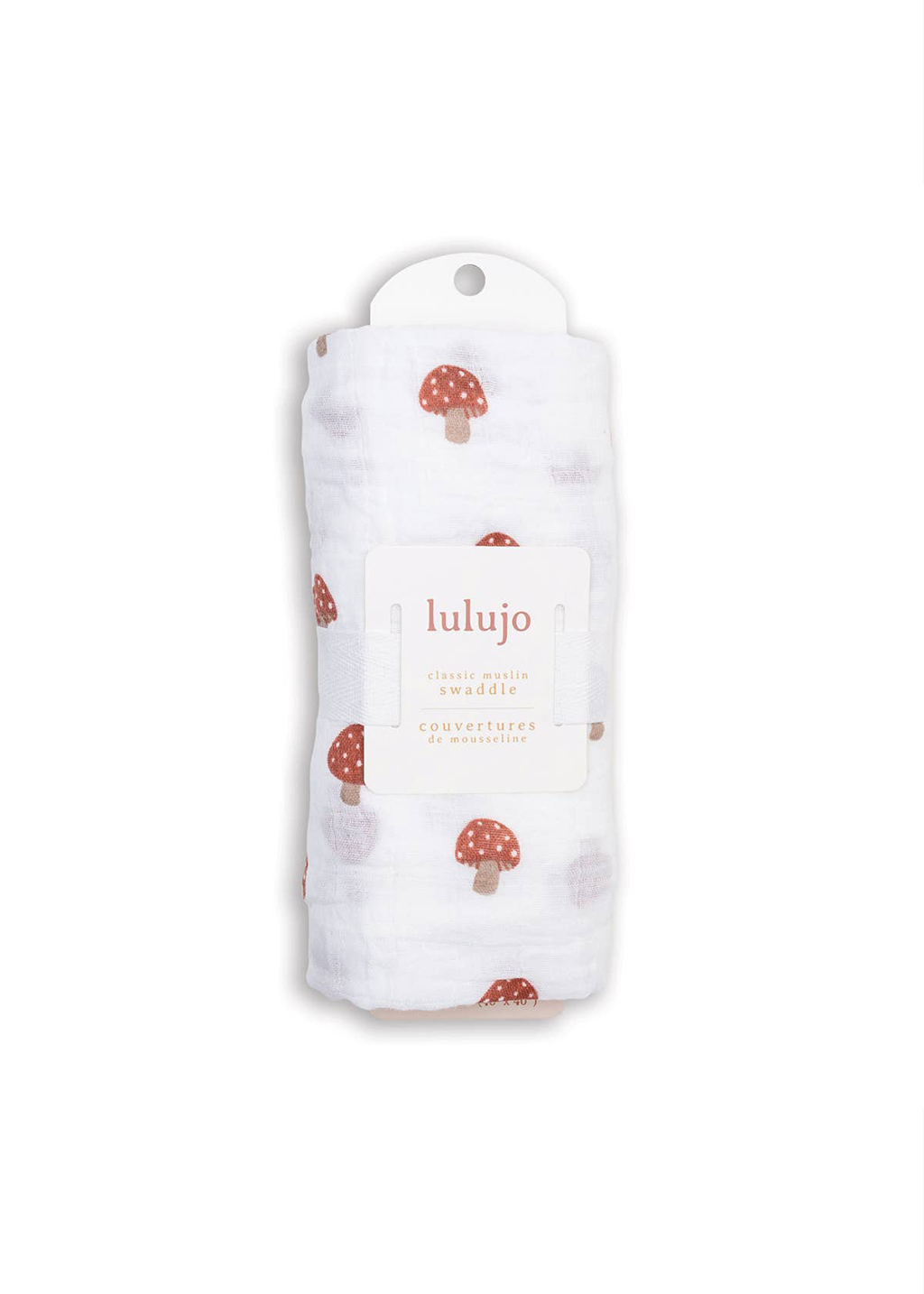 Muslin Cotton Swaddle Blanket | Mushrooms