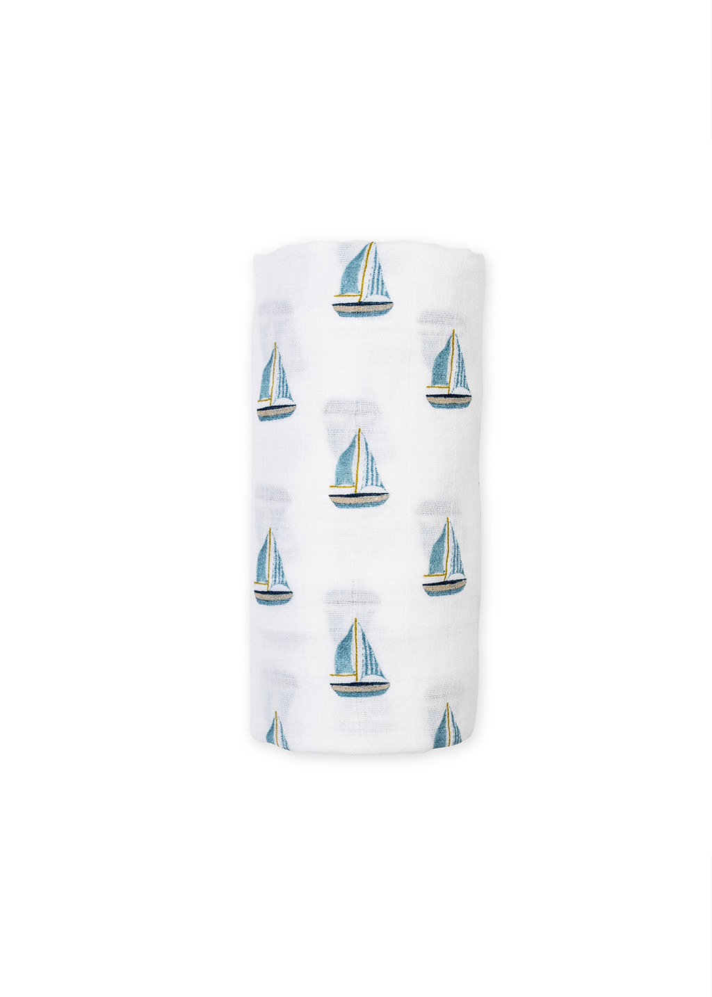 Muslin Cotton Swaddle Blanket | Sailboats