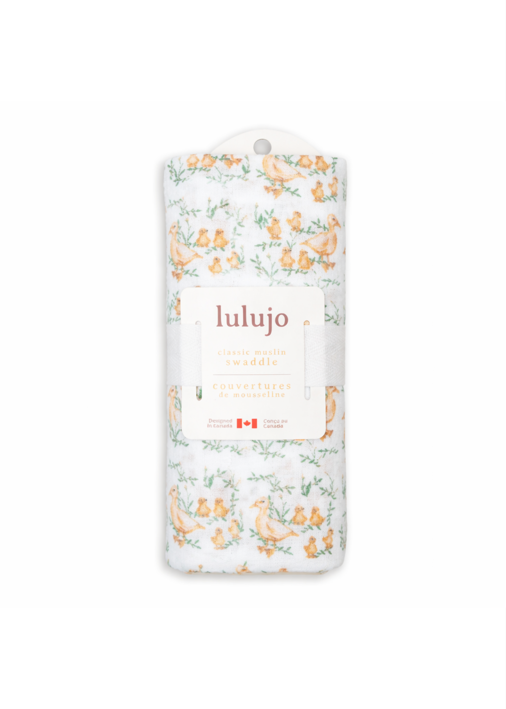 Muslin Cotton Swaddle Blanket  | Duckling