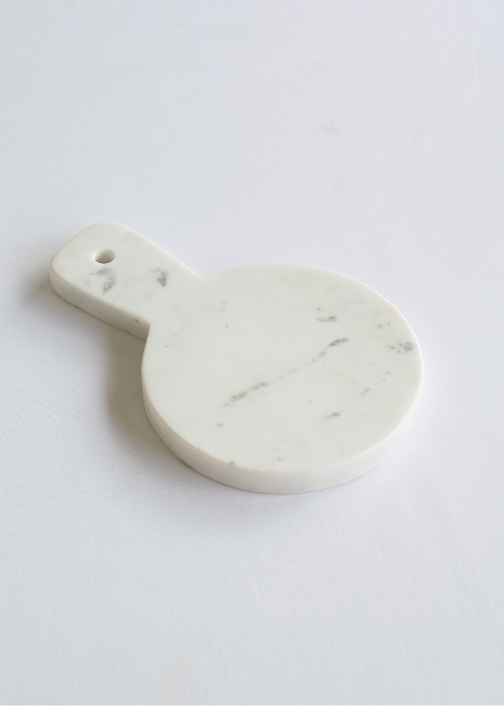 Round White Mini Marble Board