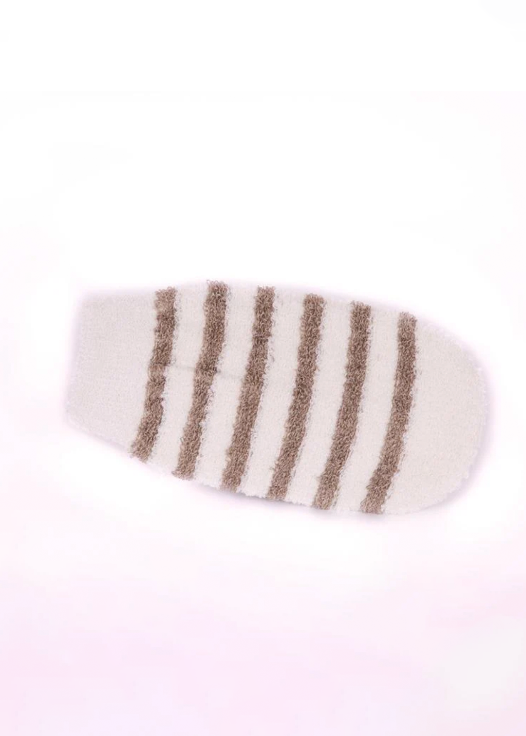 Striped Bath Mitt