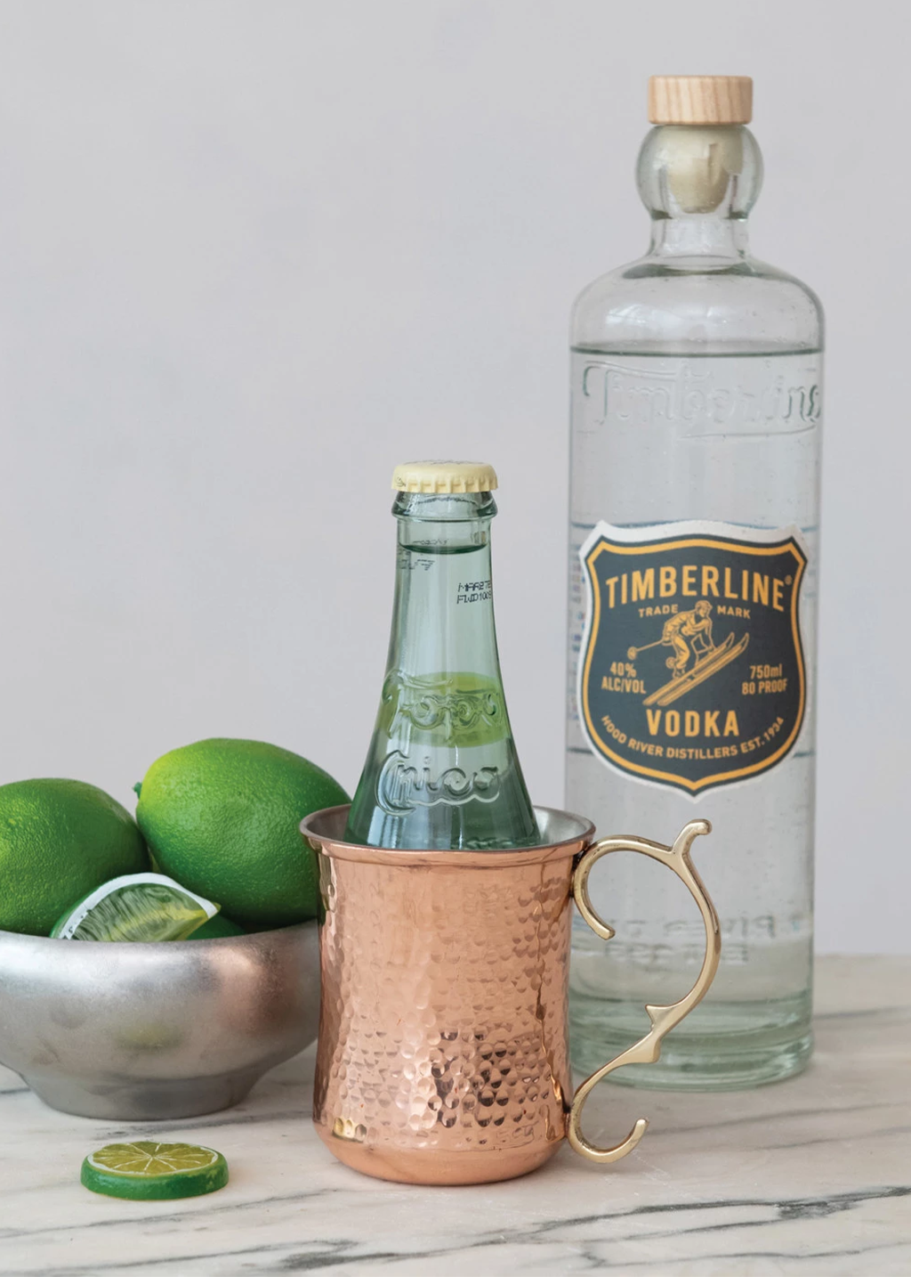 Hammered Stainless Steel Mule Mug 10oz