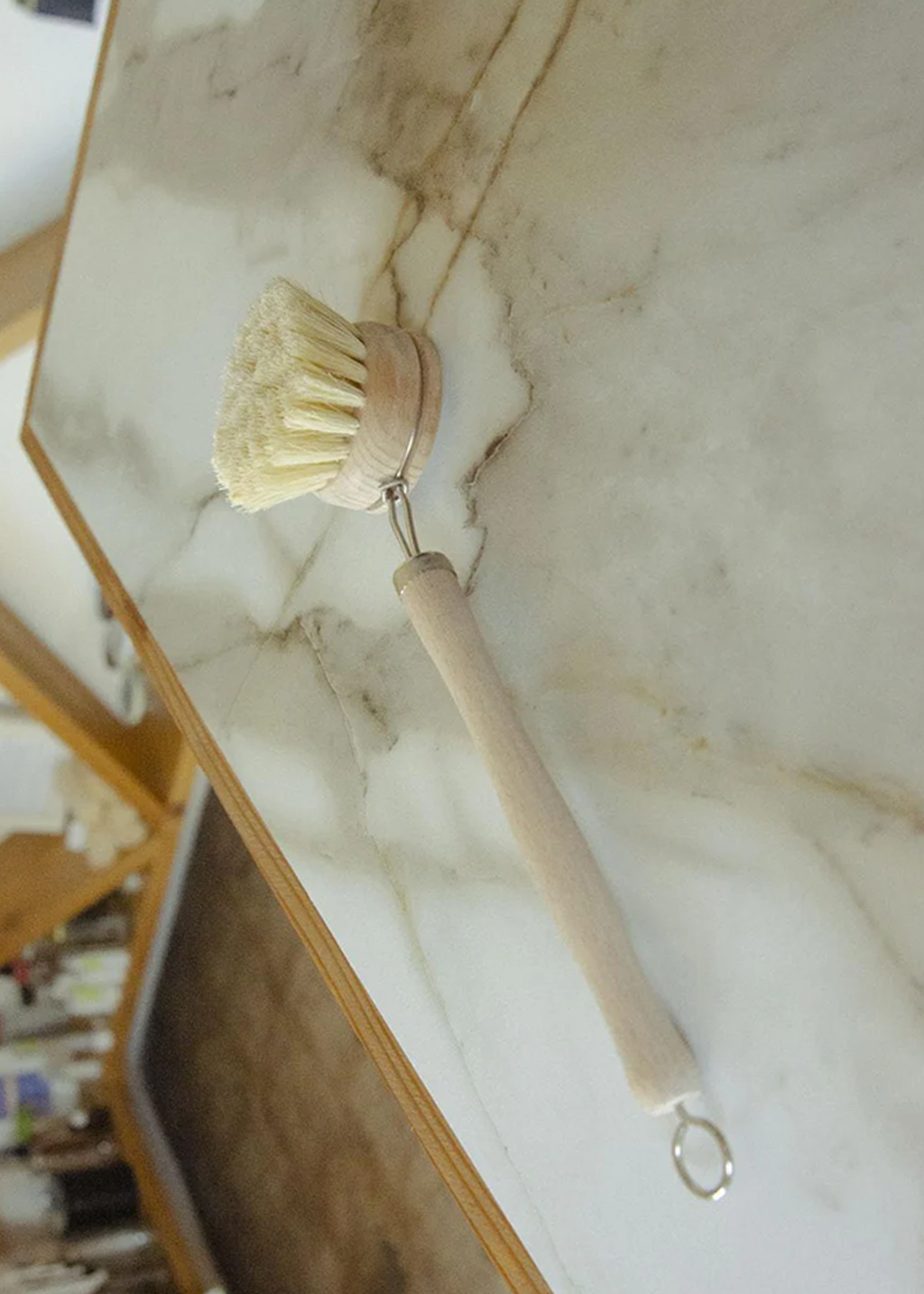 CASA AGAVE® Long Dish Brush | White Teak