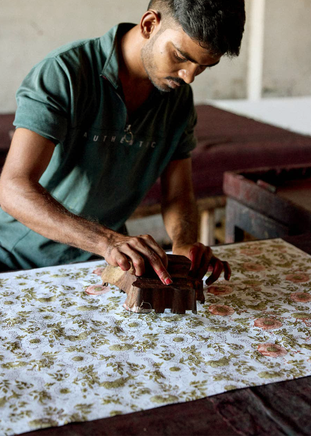 Block Print Gift Bag | Terracotta (S)