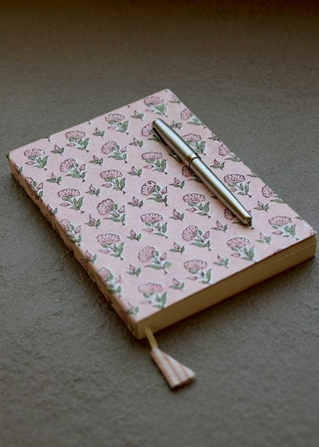 Block Printed Notebook | Ditsy Floral Blush