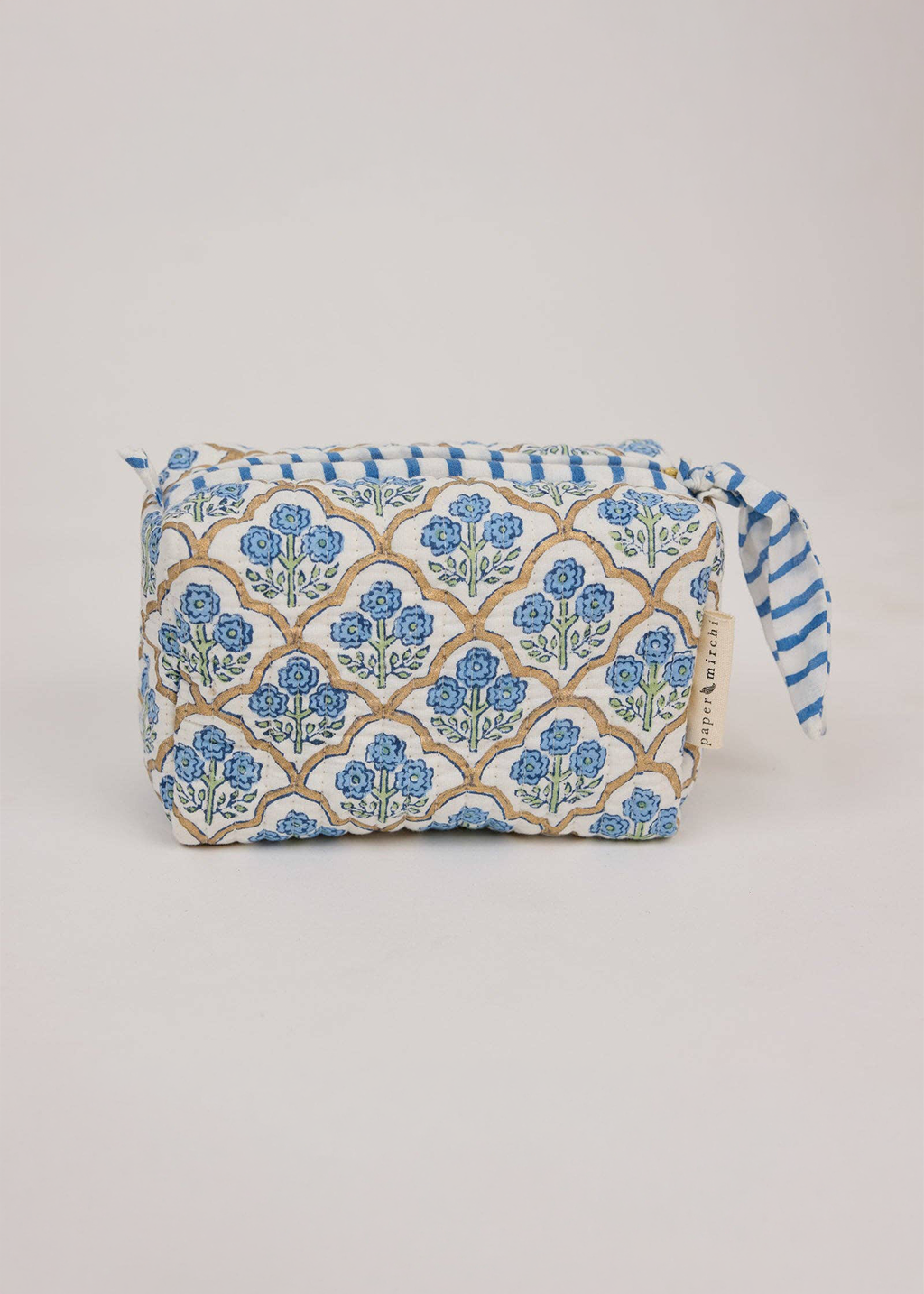Toiletry Bag S |Trellis Indigo