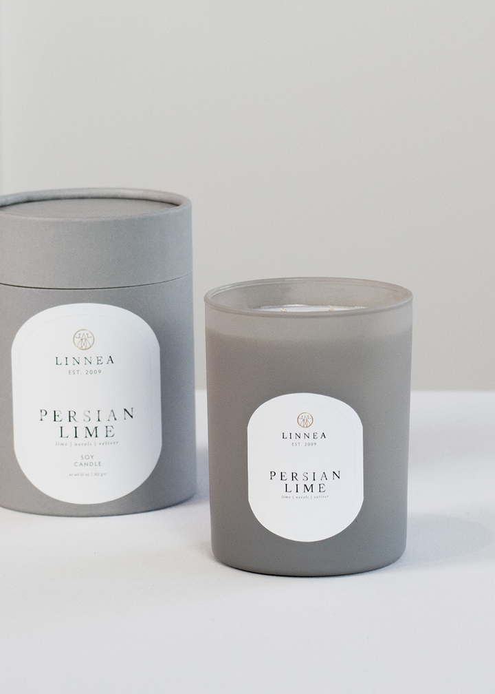 innea's Lights Persian Lime Double Wick Candle