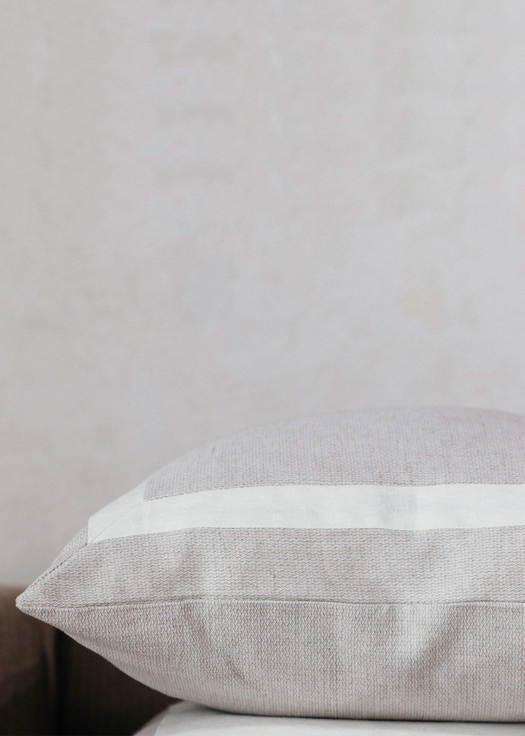 Seaton Pillow | Sand & Eggshell