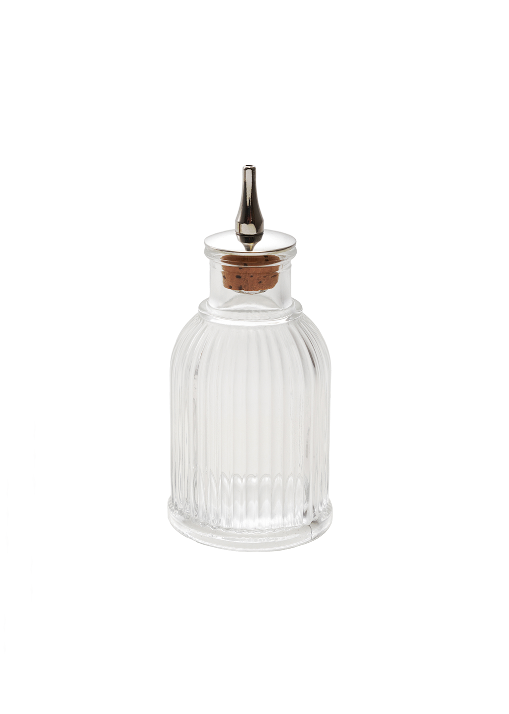 Pressed Glass Bitters Bottle 2oz