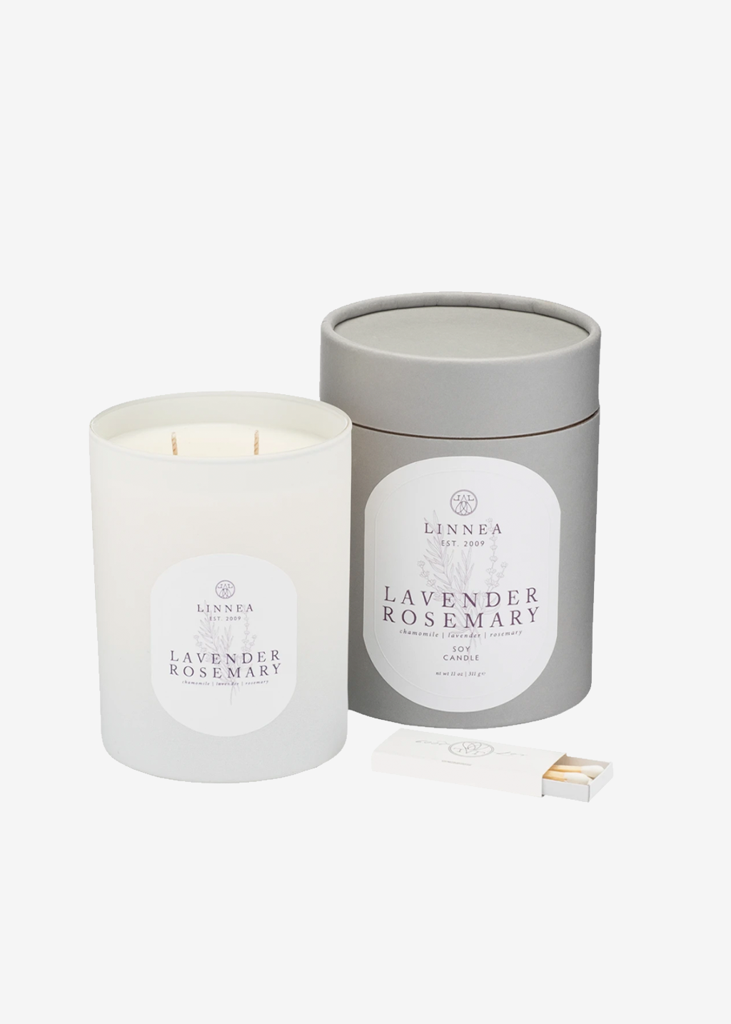 Lavender Rosemary 2 Wick Candle