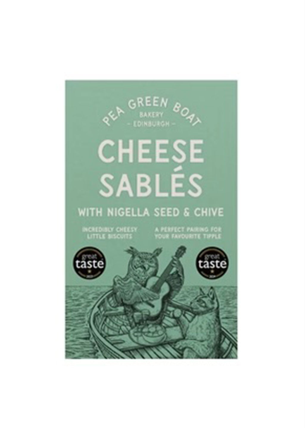 Pea Green Boat Cheese Sablés | Nigella Seed & Chive