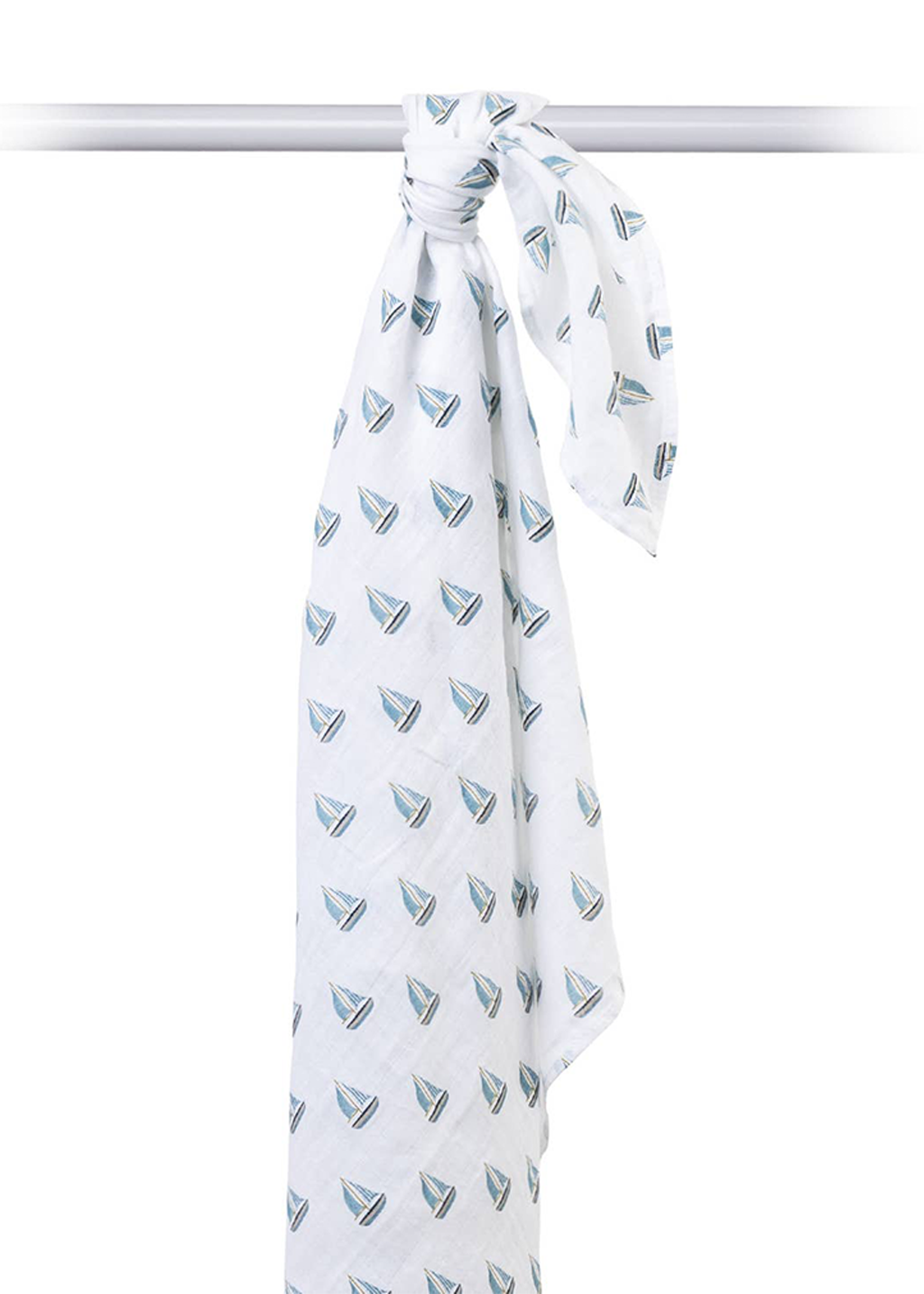 Muslin Cotton Swaddle Blanket | Sailboats