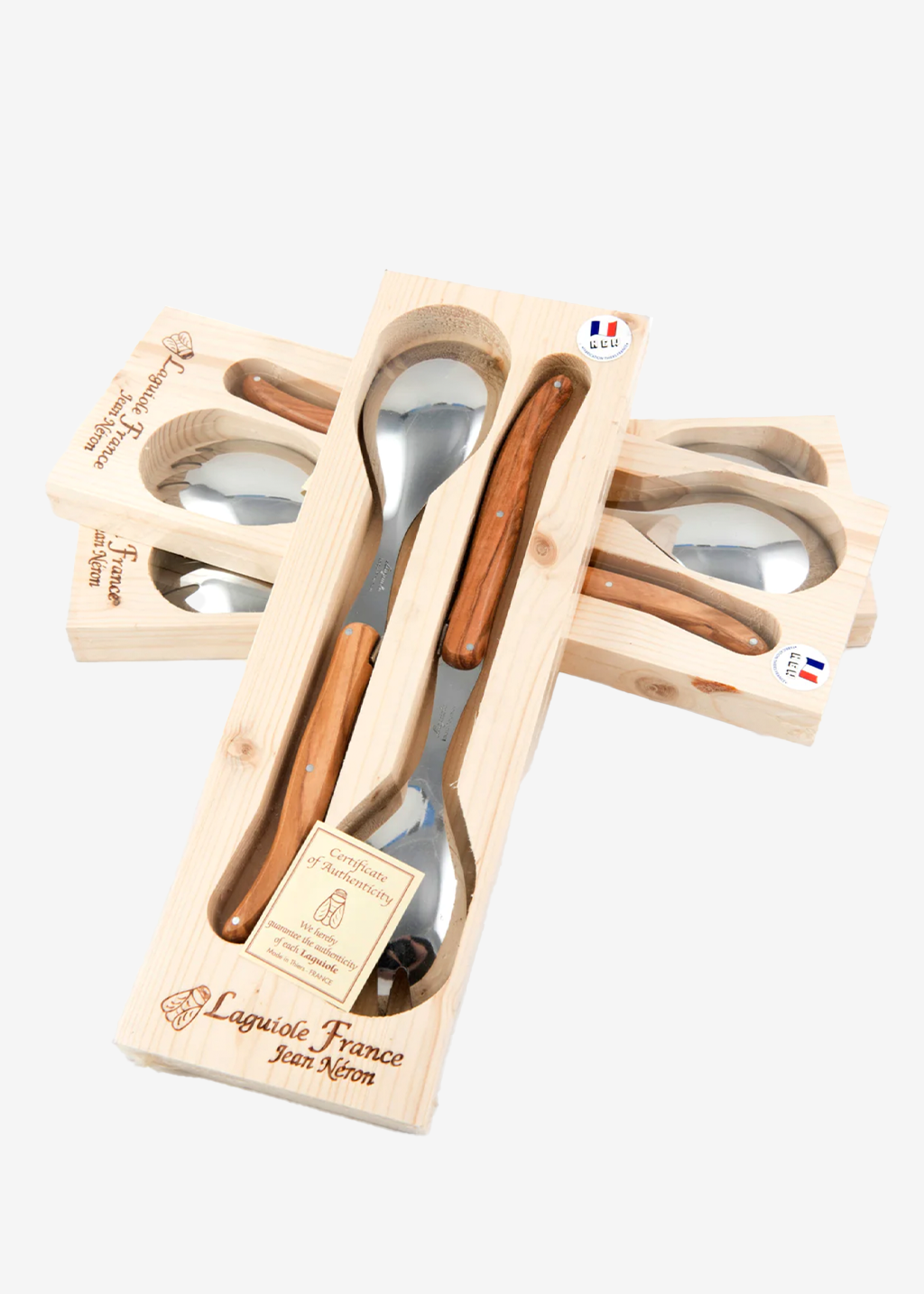 Laguiole French Olivewood Salad Set Box