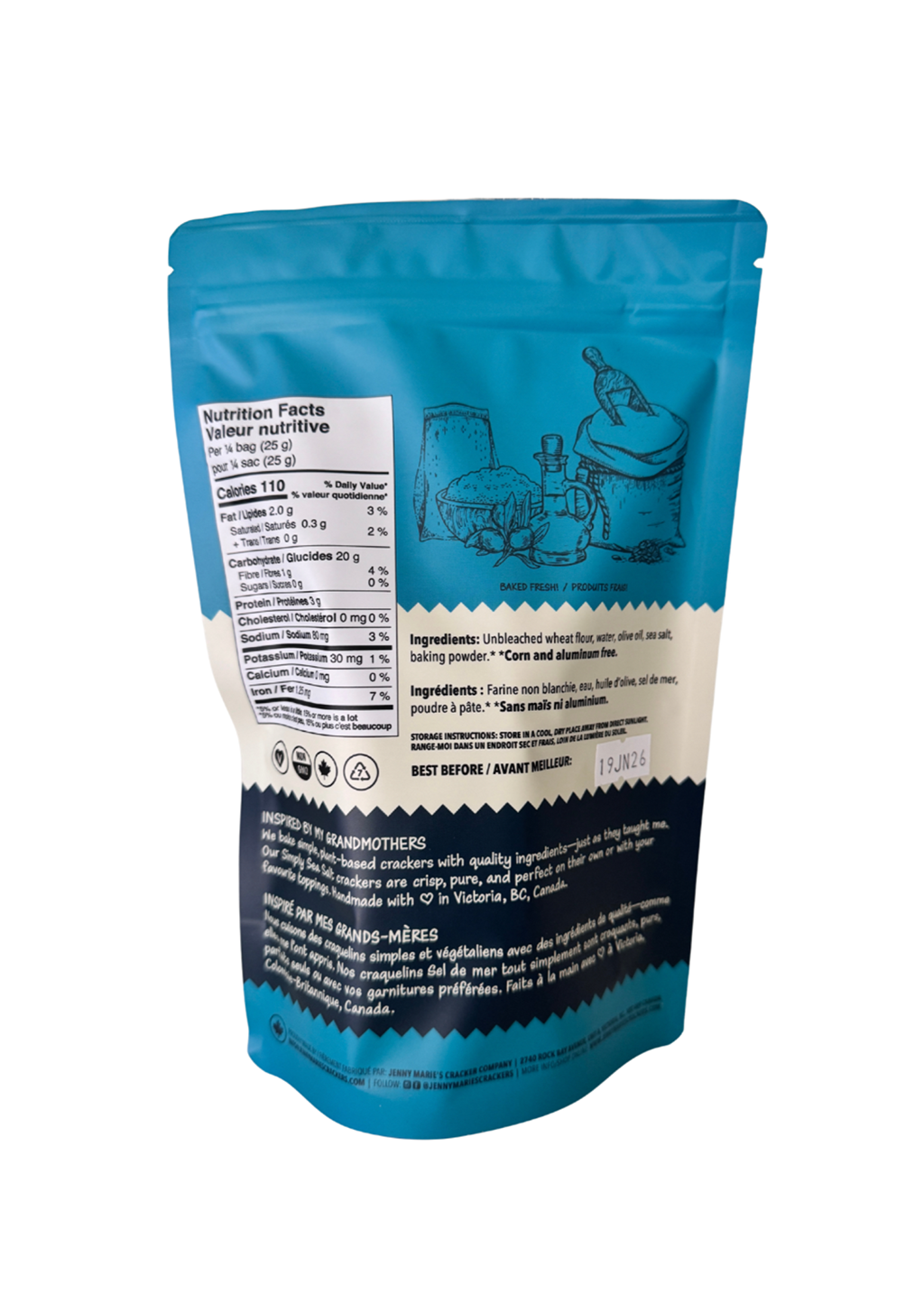 JMCC | Simply Sea Salt Vegan Crackers