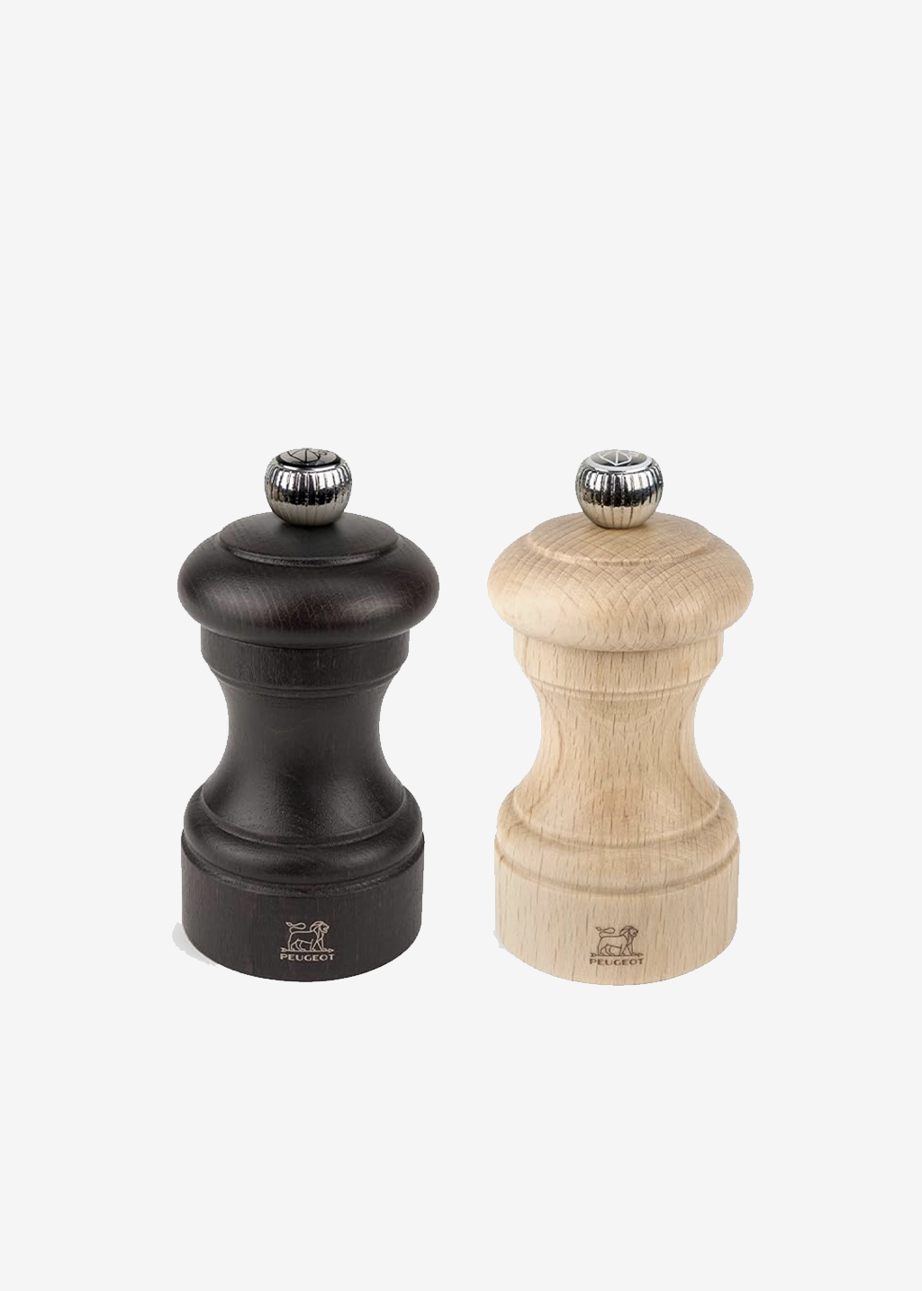 4" Salt & Pepper Mills Set | Choc/ Nat.