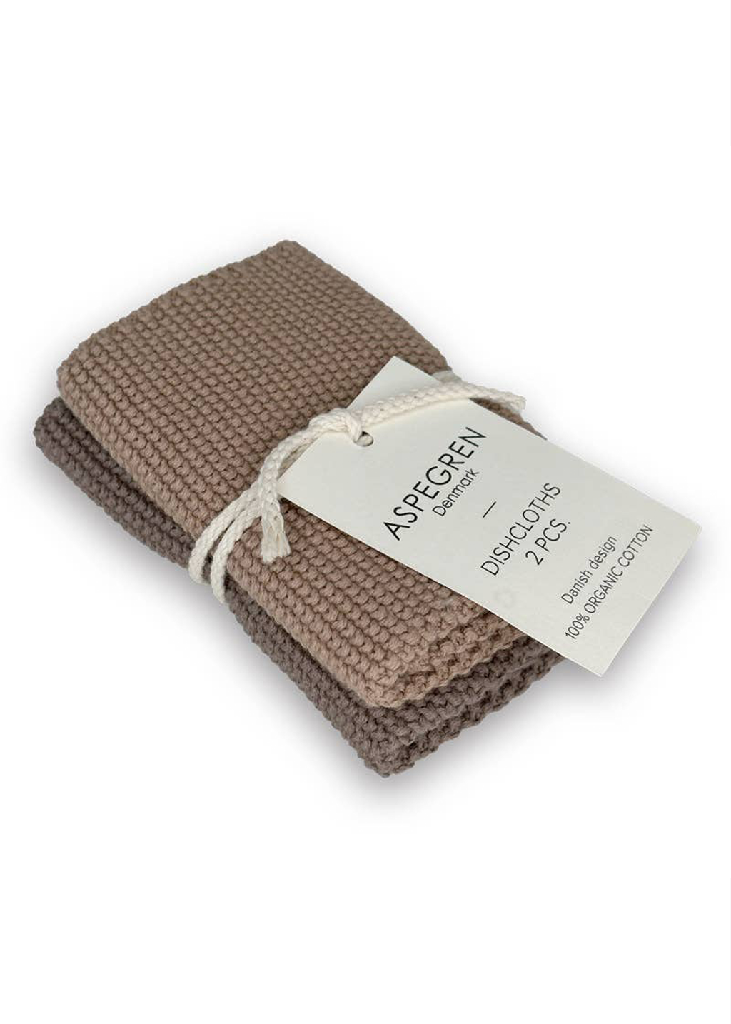 Knit Dishcloths | Hazelnut 2pc