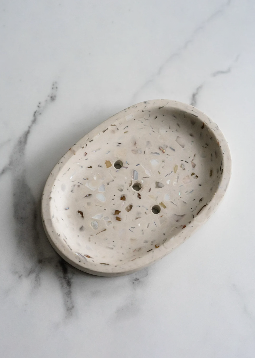 Terrazzo | Seashell Oval Soap Dish