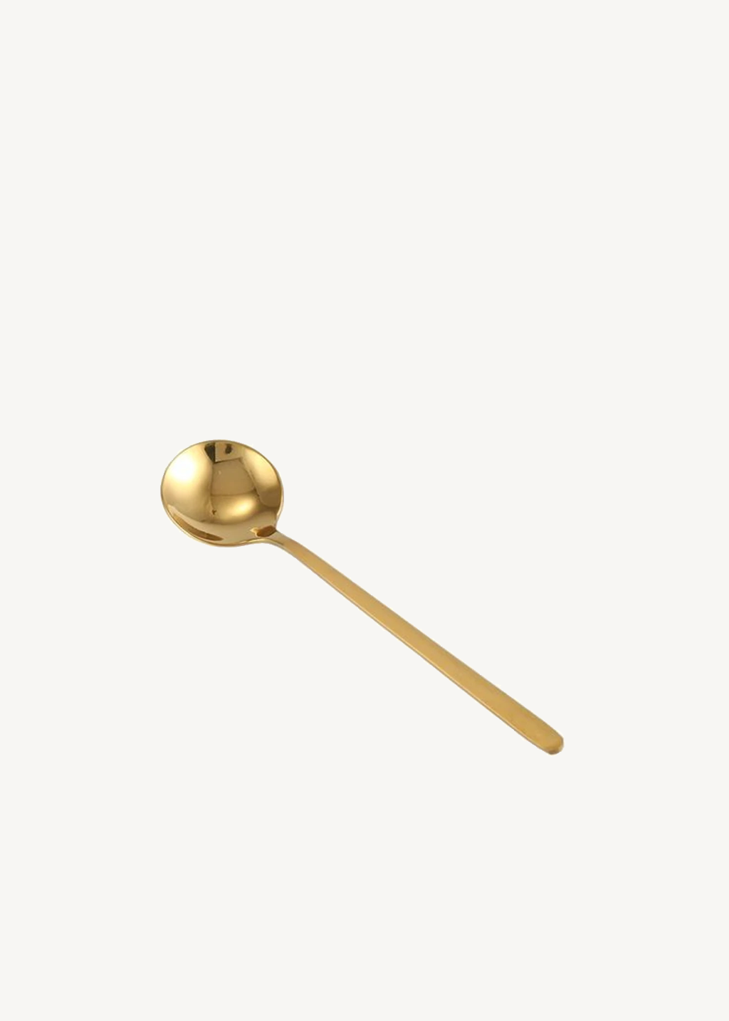 Gold Cappuccino Spoon 5”